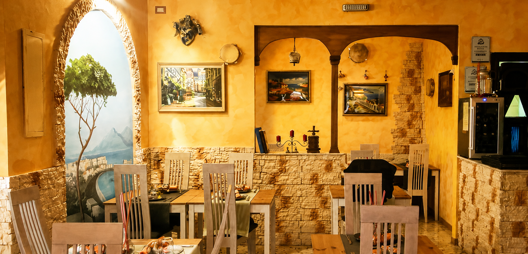 Atmosfera familiare del ristorante